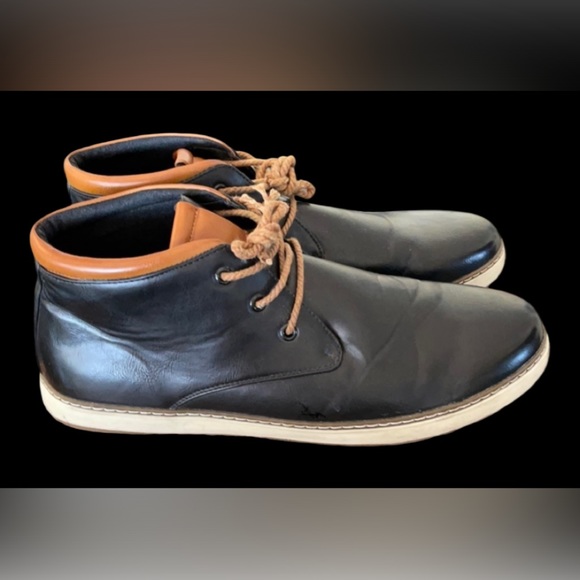 Franco Vanucci Sz 12 Leather Hightop Dress Shoe - Picture 2 of 5